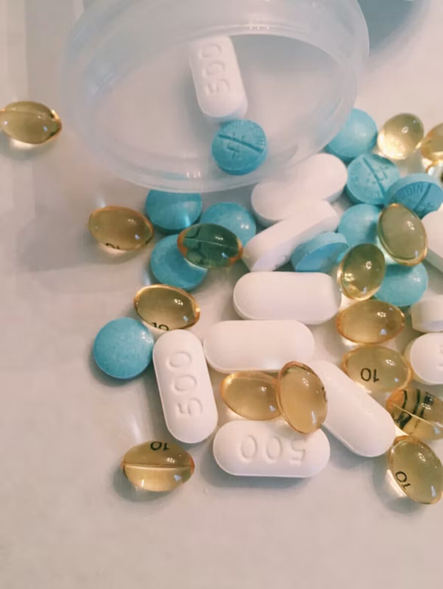 Tablets and softgels